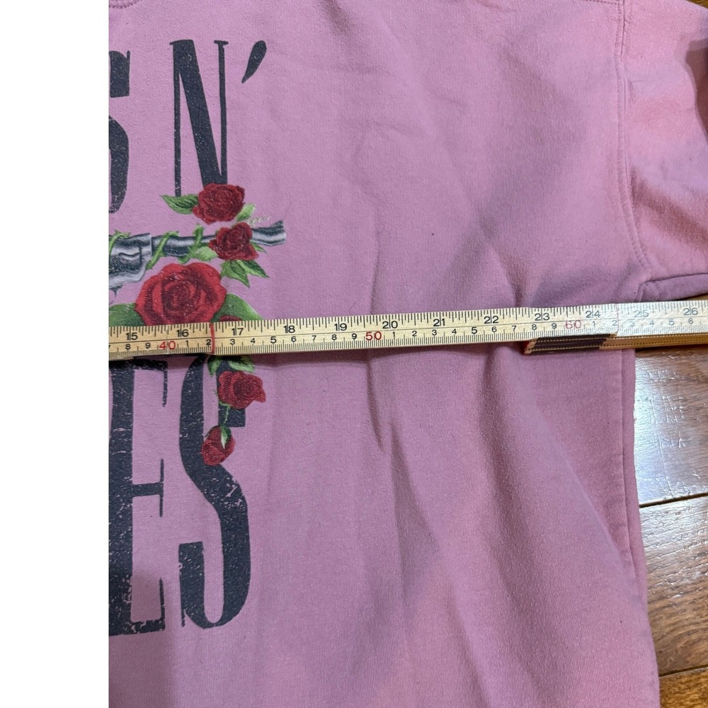 Guns N' Roses Graphic Sweatshirt Pink Mauve Oversized Crewneck Band Merch L - Picture 7 of 9